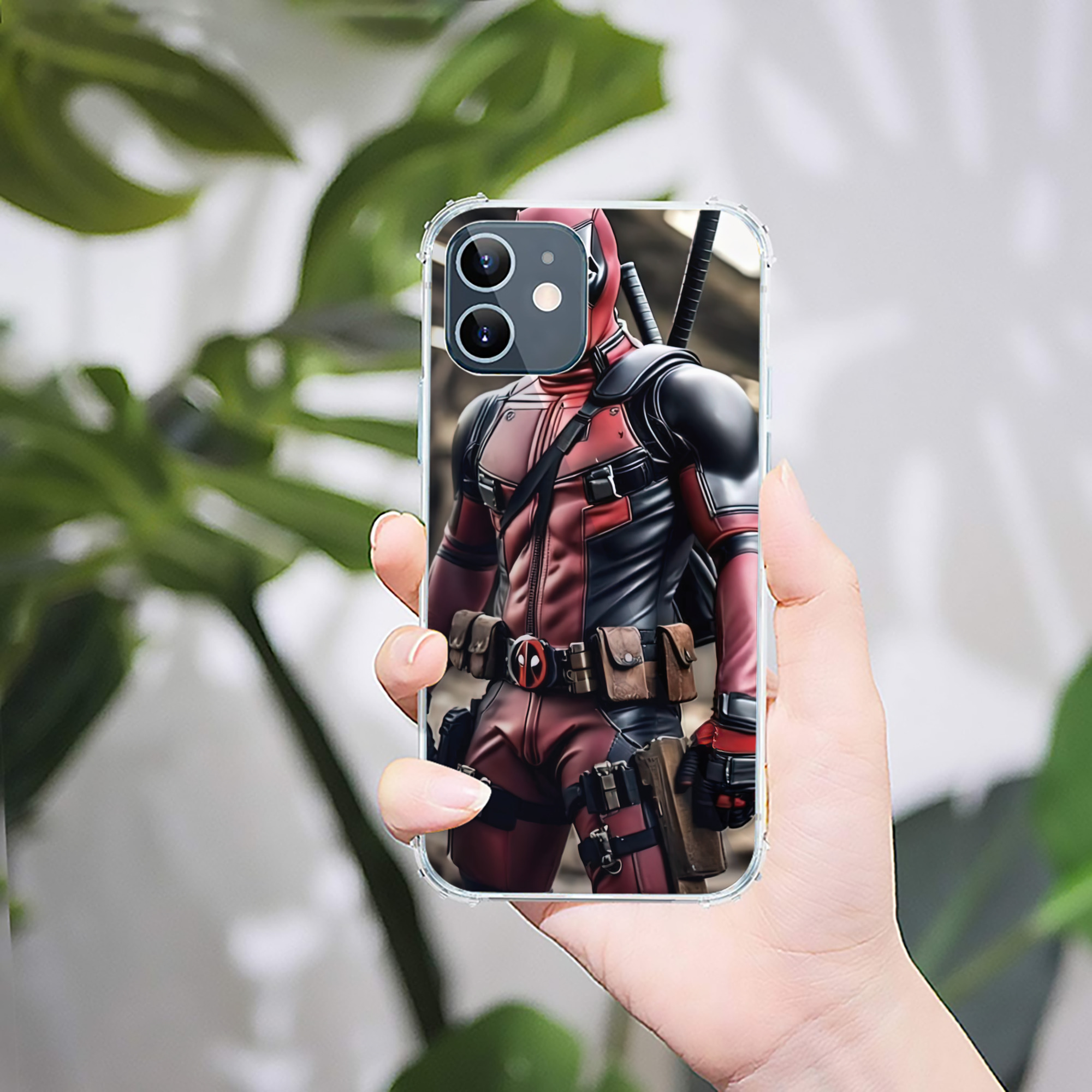 （画像用） Deadpool デッドプール 【iPhone 12シリーズ対応】透明スマホケース（クリアソフトケース）